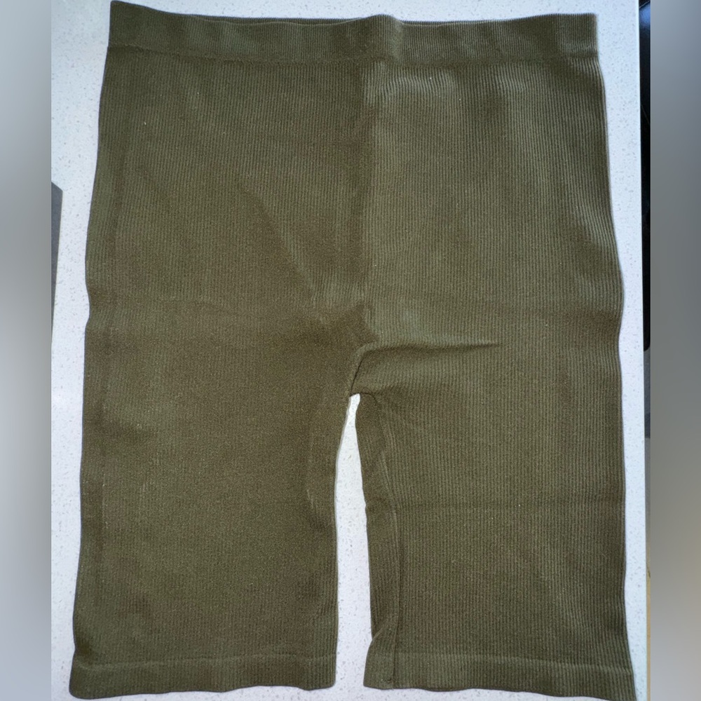 Forest Green Biker Stretchy Shorts